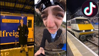 Best of Francis Bourgeois “train guy” Tiktoks Biggest Train Fan [upl. by Nekcarb]