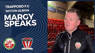 Margy Speaks after victory against Witton Albion [upl. by Opportina]