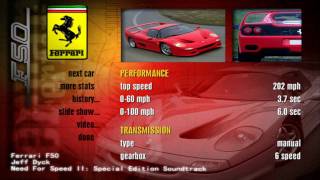 Need for Speed II Soundtrack  Ferrari F50 [upl. by Kcirted22]