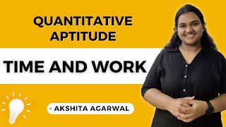 Aptitude Preparation Campus Placements 2  Time and Work  Quantitative Aptitude [upl. by Vinaya591]