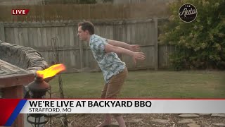 Early October dip in the Water  Backyard BBQ Strafford [upl. by Vigen]