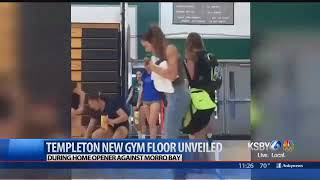 Templeton High School unveils brand new gymnasium floor [upl. by Aleb551]