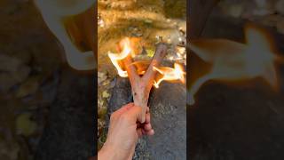 This slingshot is light strong and powerful outdoors survival bushcraft camping [upl. by Asenaj]