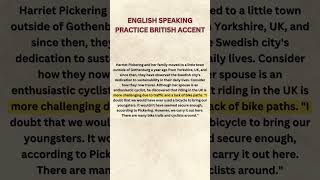 English speaking practice British accent [upl. by Alegna]