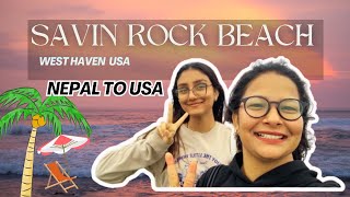 Visiting Savin Rock BeachUSA 🏖️ for the First TimeWest HavenConnecticutInternational Student [upl. by Terraj660]