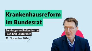 Kein Vermittlungsausschuss die Krankenhausreform kommt [upl. by Grunenwald168]