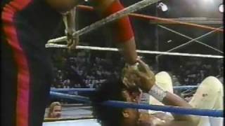 WWC quotSadisticquot Steve Strong amp Abdullah The Butcher vs Invader 1 amp Junkyard Dog 1989 [upl. by Nagear926]