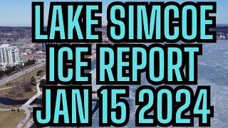 LAKE SIMCOE ICE REPORT JANUARY 15 2024  IS THERE ICE YET Kempenfelt bay [upl. by Einnaej536]