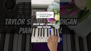 Taylor Swift  Cardigan Piano Tutorial notpianika notangka pianotutorial taylorswift [upl. by Aceber265]