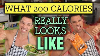 LIFE HACK  MEAL SIZES EXAMPLES  Comparing 200 Calorie Meals  Eat THIS not THAT [upl. by Deadman493]