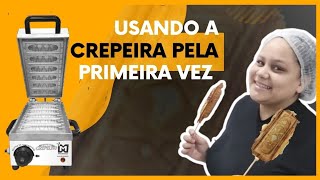 USANDO A CREPERA INOVAMAQ CREPELITO PELA PRIMEIRA VEZ empreendedorismo [upl. by Rimat712]