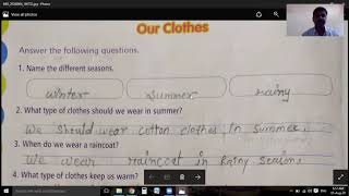 Class2nd Astragen EVS Chapter2 Our clothes solutions [upl. by Enrobialc403]