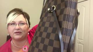 The New Louis Vuitton Neverfull MM Damier Ebene With Rose Ballerine reveal and Review [upl. by Fancie232]