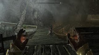 Skyrim Telekinesis Kill 02 [upl. by Elinad]