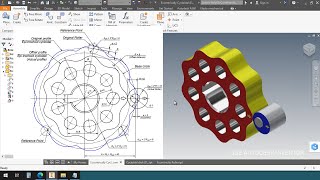 Eccentrically Cycloidal drive  Autodesk Inventor [upl. by Roach]