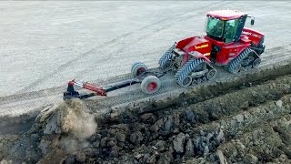 Deep ploughing amp Field Leveling  CASE IH Quadtrac 450 amp STX 375  Gebr Bork diepploegen  Plowing [upl. by Alyhc]