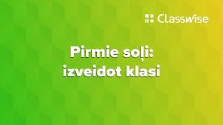 Classwise  Pirmie soļi izveidot klasi [upl. by Arotahs]