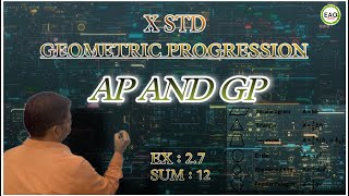 GEOMETRIC PROGRESSION  10 std  MATHEMATICS  EAO MATHS 💯  india [upl. by Ahseram182]