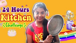 Living in KITCHEN for 24 HOURS CHALLENGE  Overnight 24 HOURS Kitchen Tamil  Anis Tamil Lifestyle [upl. by Orling]