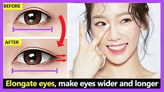 5 Exercises Elongate the outer corner eyes How to make your eyes wider and longer naturally [upl. by Hardner518]