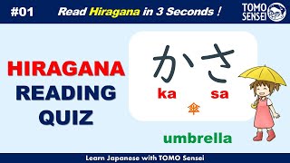 Learn Basic Japanese Words in Hiragana 01 Japanese Reading Practice for Beginners [upl. by Adnimra]