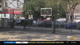 Harlem Basketball Court Undergoes Big Renovation [upl. by Ilecara]