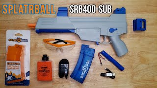 Whats In The Box SPLATRBALL Gun Gel Blaster Unboxing amp Review  SPLATRBALL SRB400SUB BLUE [upl. by Lawton514]