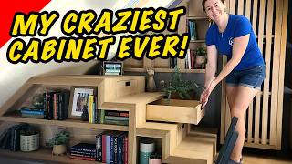 Storage Under Stairs  How to Make BuiltIn Drawers [upl. by Ecneret]