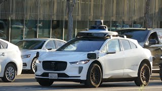 Waymo Driverless Car Los Angeles California USA November 7 2024 [upl. by Gardel]