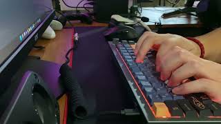 Keychron Q2 w Gateron Silver Pro switches Sound Test [upl. by Aisylla]