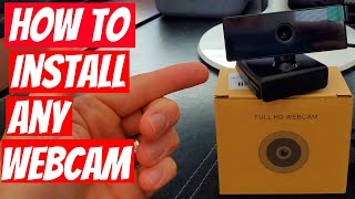 HOW TO INSTALL ANY WEBCAM  QUICK amp EASY [upl. by Edlyn]