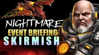 War Commander October 2024 Nightmare Skirmish event Briefing [upl. by Issej]