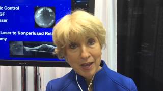 Dr Julia Haller comments on results of a NIH study Eylea vs Avastin or Lucentis [upl. by Ldnek]