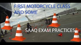 First motorcycle class  SAAQ exam practice [upl. by Delmor]