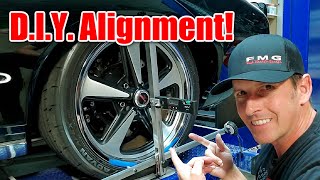 How to Measure Caster Camber and Toe at home Quick Trick Alignment [upl. by Stephani742]