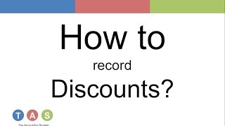 How to record Discounts Discounts allowed and discounts received [upl. by Emmeline]