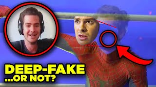 SPIDERMAN NO WAY HOME Andrew Garfield quotLeakquot Explained VFX Analysis [upl. by Previdi]