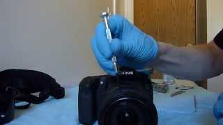 Canon 60D EFS 18200mm How to remove dust inside the lens [upl. by Ydahs]