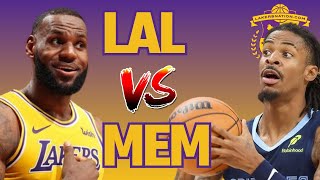 LIVE Lakers vs Grizzlies [upl. by Kort]