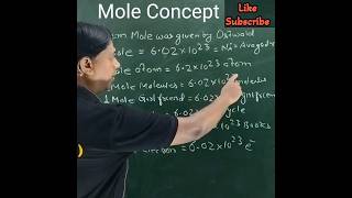 Mole Concept Class 11 shorts viralvideo chemistry [upl. by Anuaek]