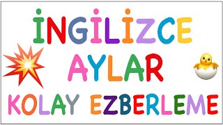 İNGİLİZCE AYLAR  KOLAY EZBERLEME [upl. by Niac]