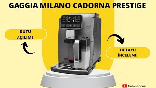 Gaggia Milano Cadorna otomatik kahve makinesi detaylı inceleme videosu [upl. by Lolita]