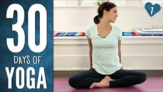 Day 1  Ease Into It  30 Days of Yoga [upl. by Earazed]