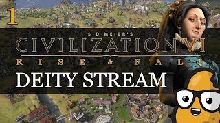 Part 1 Turn 266 France Deity Culture Victory Civ 6 Rise and Fall Livestream [upl. by Alvira]