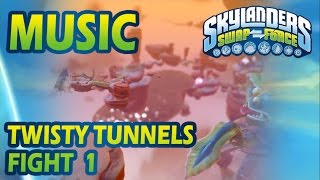 ♪♫ Twisty Tunnels  Fight 1  Skylanders SWAP Force Music [upl. by Mattland229]