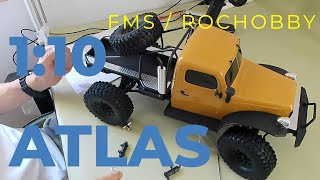 ROCHOBBY 110 Atlas 4x4 OffRoad Truck RS  FMS [upl. by Ayatal]