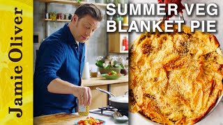 Summer Veg Blanket Pie  Jamie Olivers MeatFree Meals [upl. by Ennayllek]