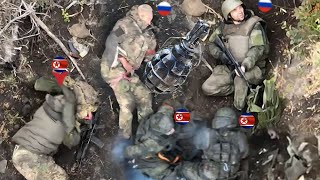 Horrible Ukrainian FPV drones wipes out elite North Korea soldiers in surprise attack in Russia [upl. by Lymn651]