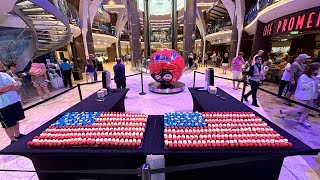 Royal Caribbean Symphony of the Seas United States National Anthem Performed  Veterans Celebration [upl. by Arlette933]