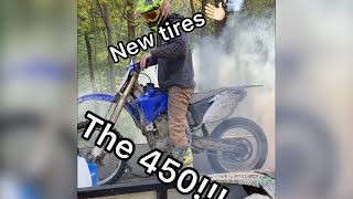 450 burnout🔥 and wheelie YZ450F [upl. by Igiul187]